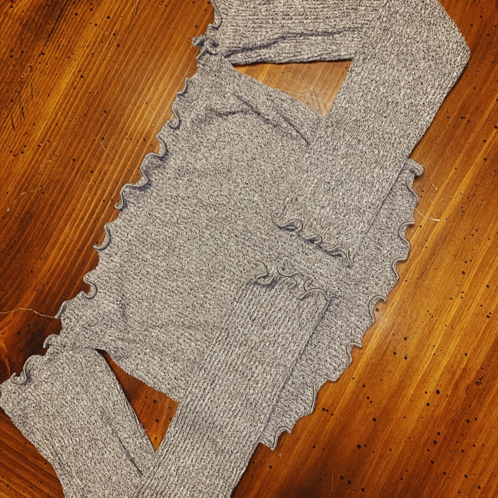 Seductions - Grey Off Shoulder Crop Top